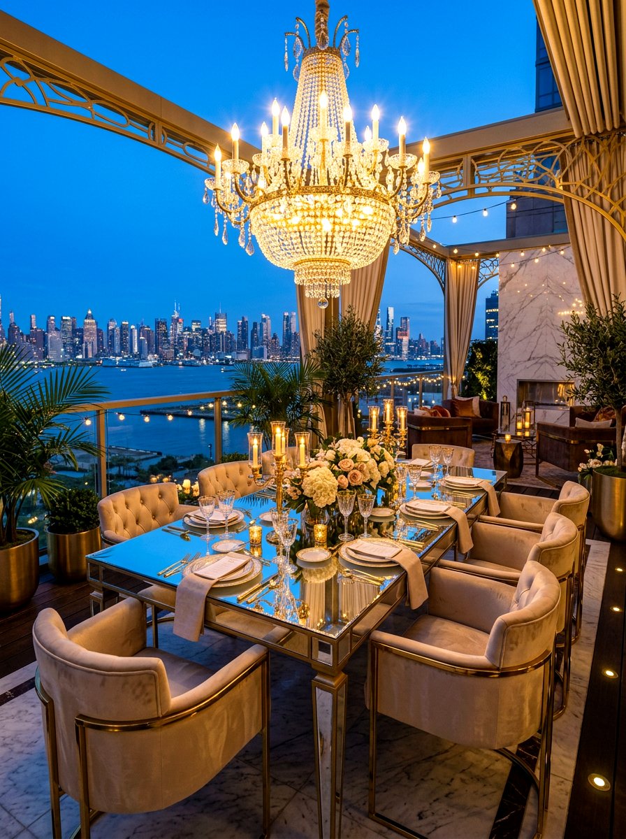 Glamorous Terrace - 30 terrace dining ideas