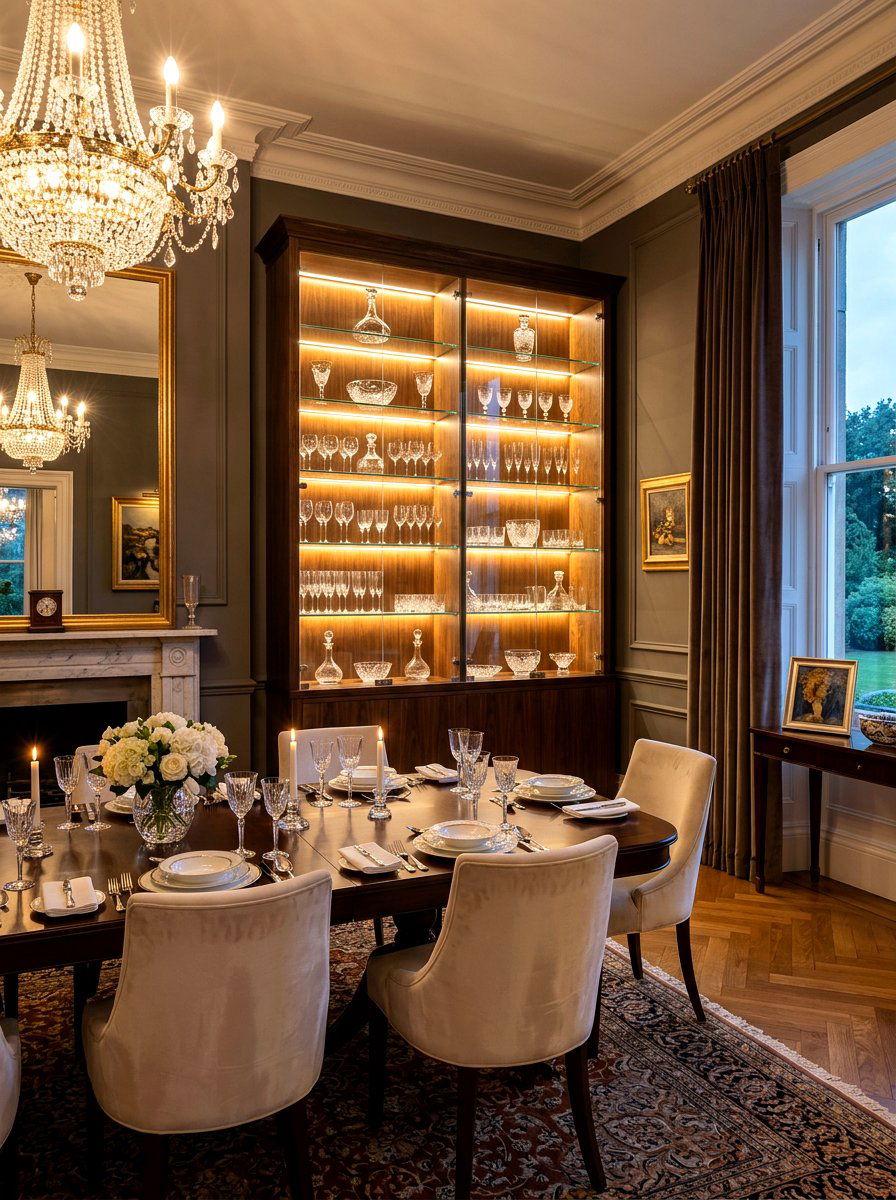 Glass Cabinet Interior - 30 under cabinet lighting ideas