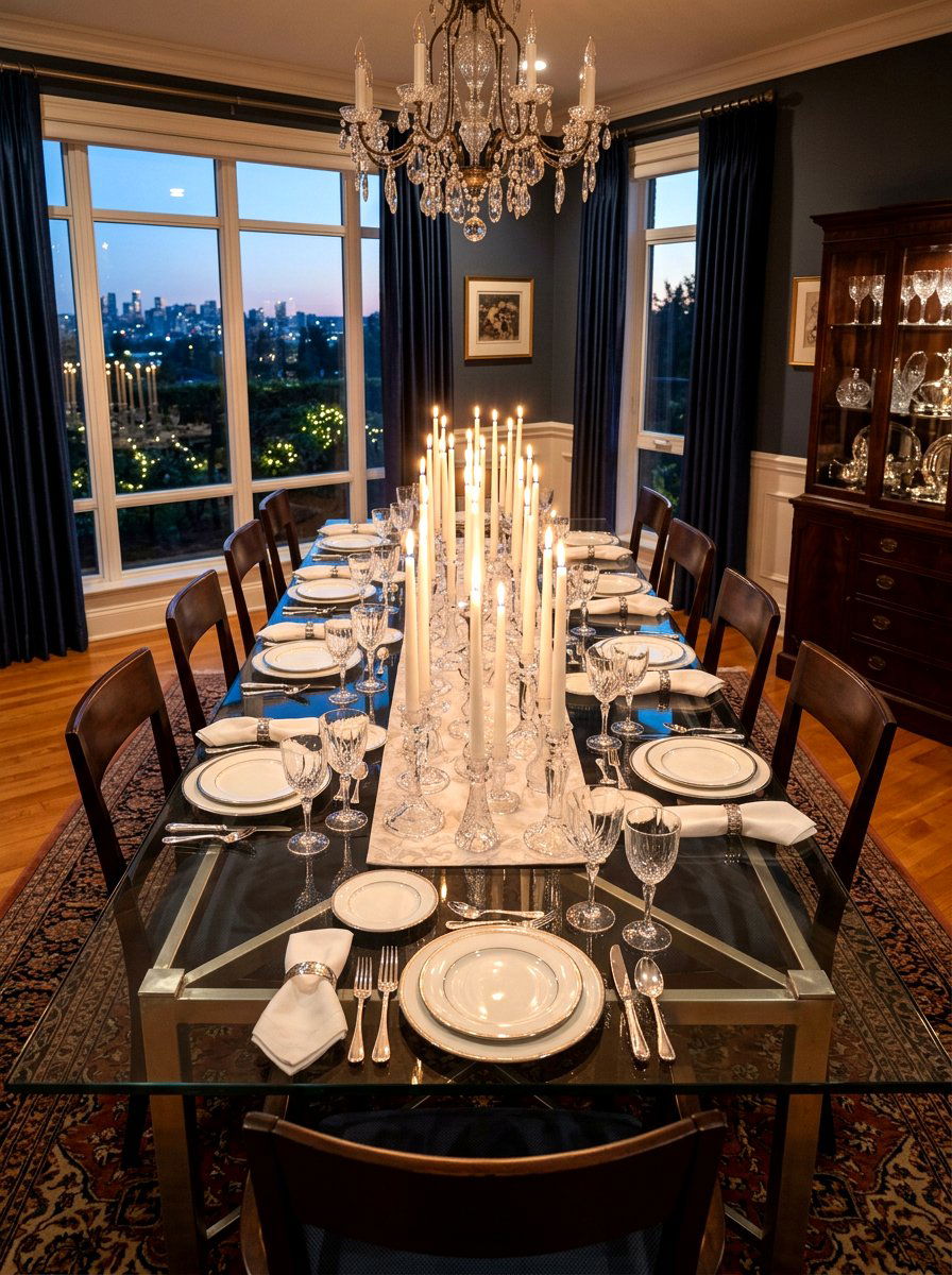 Glass Candleholder - 30 formal table setting ideas