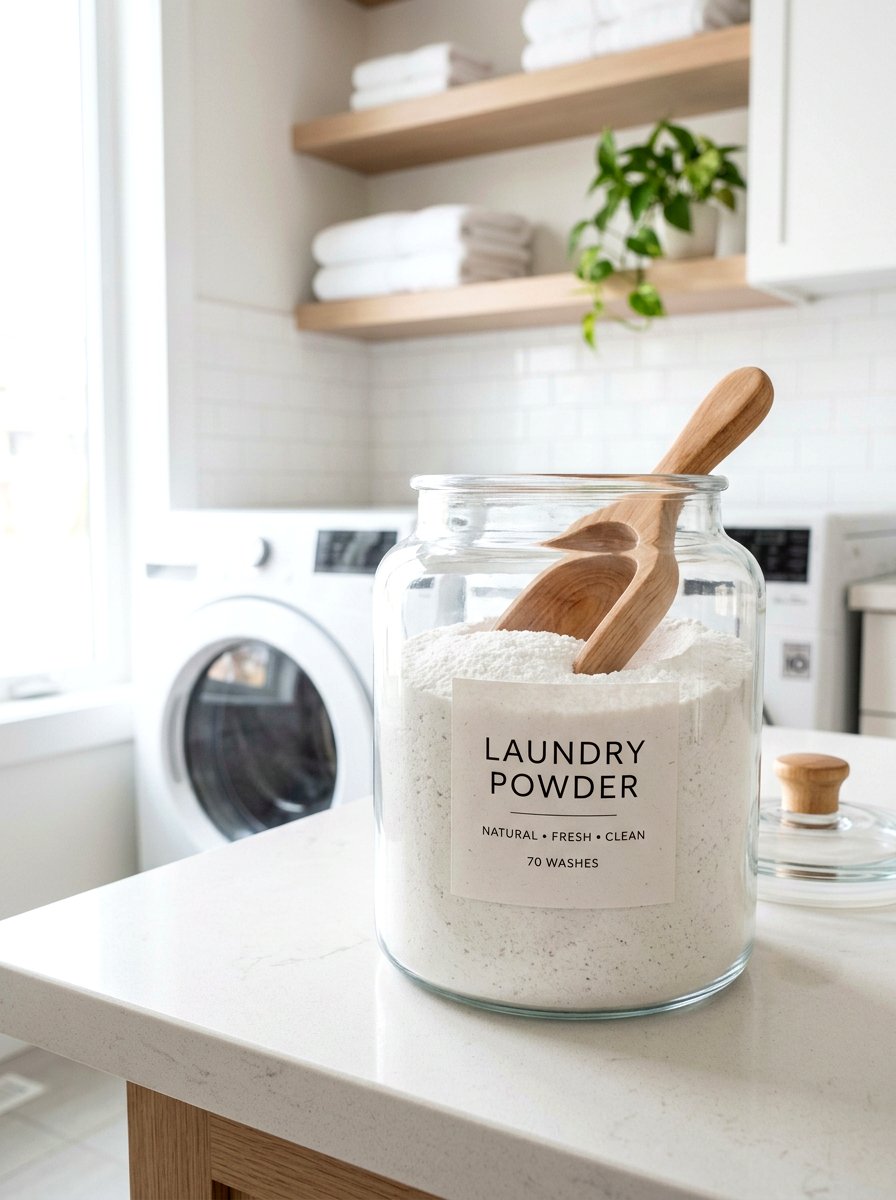 Glass Cleaning Jar - 30 organizing cleaning supplies ideas