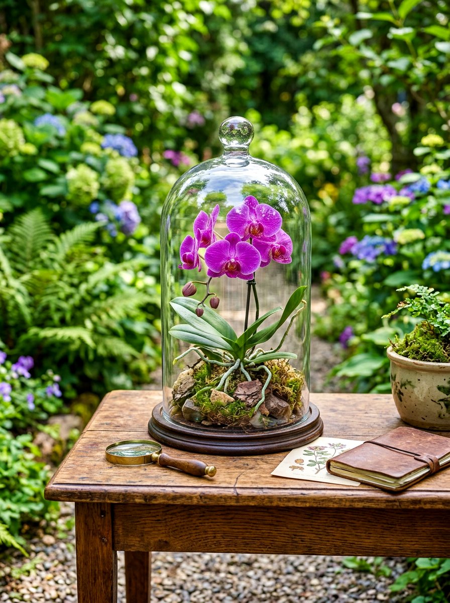 Glass Cloche Display - 30 greenhouse decorative ideas