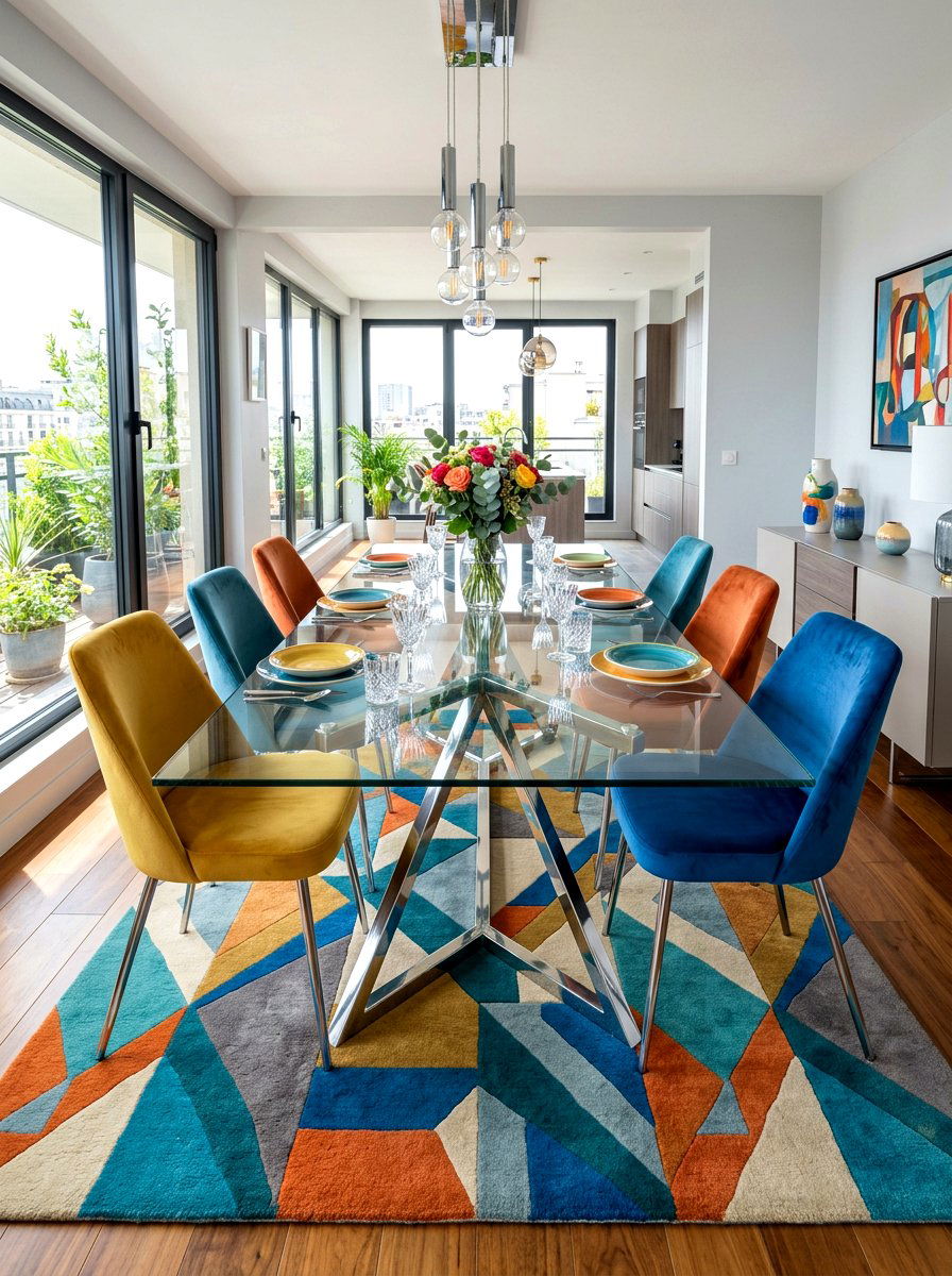 Glass Dining Table - 30 modern dining room ideas