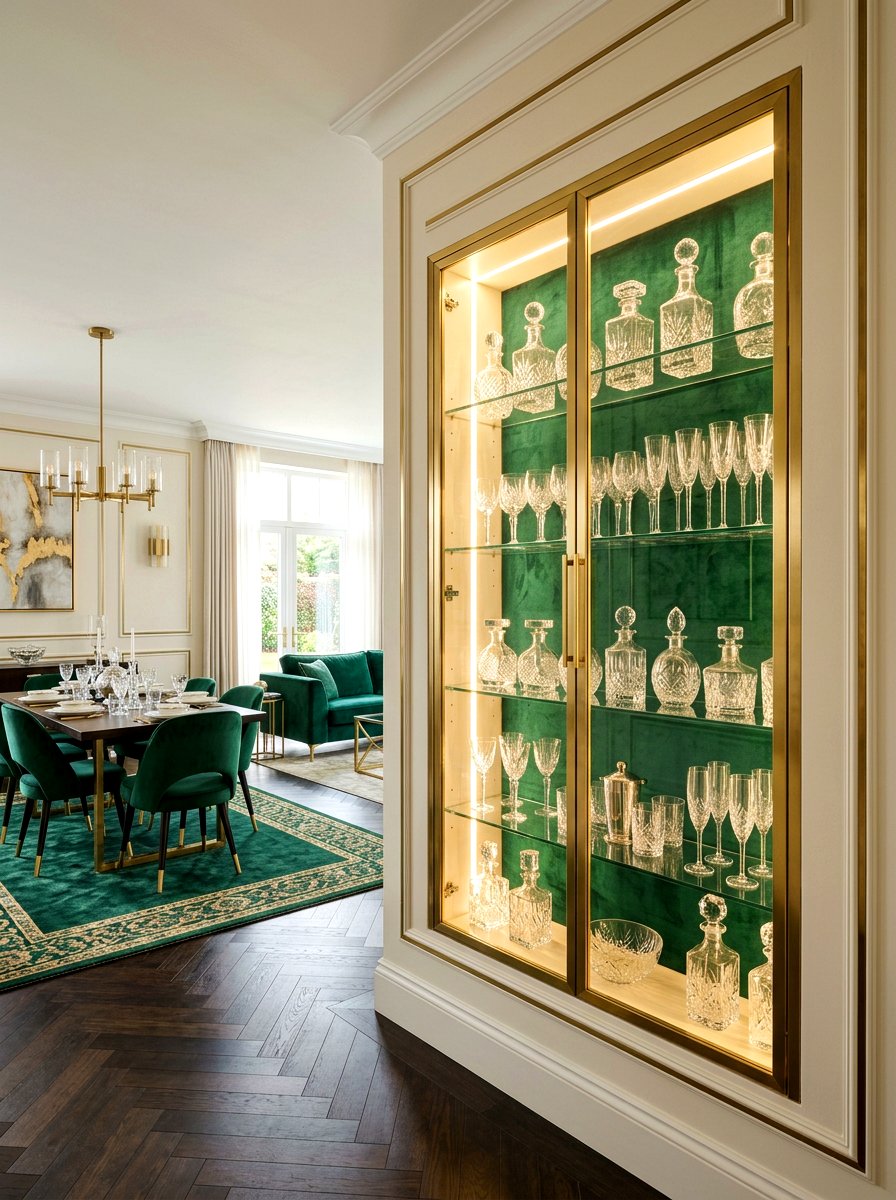 Glass Display Cabinet - 30 built in wall unit ideas