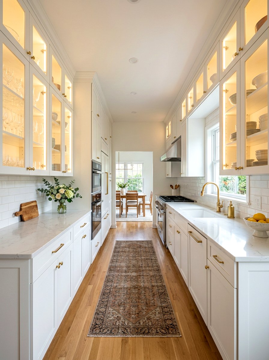 Glass Door Galley Kitchen - 30 galley kitchen ideas
