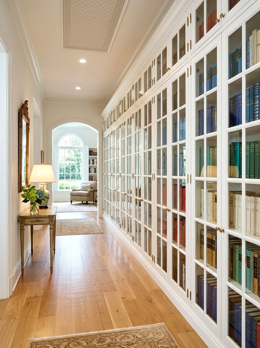 Glass Door Hallway Cabinets - 30 reading hallway ideas