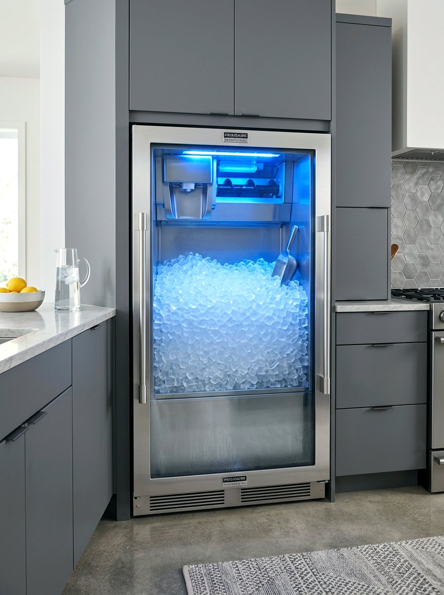Glass Door Ice Maker - 30 ice maker nook ideas
