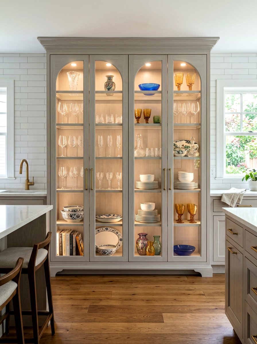 Glass Door Kitchen Hutch - 30 kitchen hutch ideas