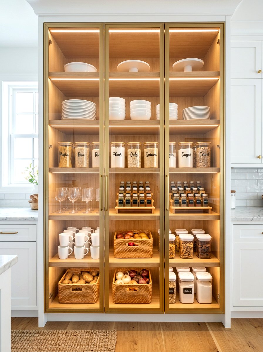 Glass Door Pantry - 30 dish display ideas
