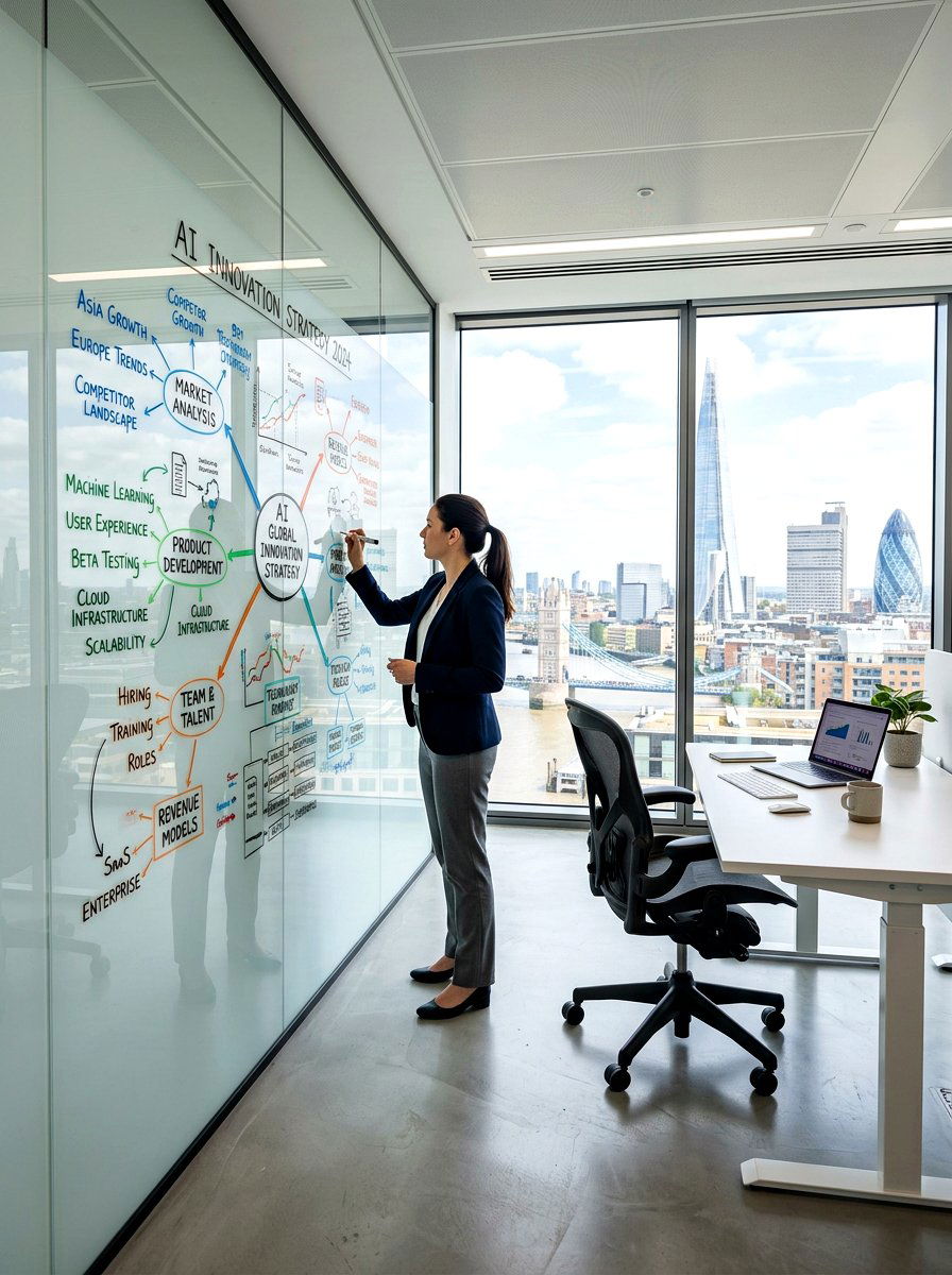 Glass Dry Erase Workspace - 30 message board wall ideas