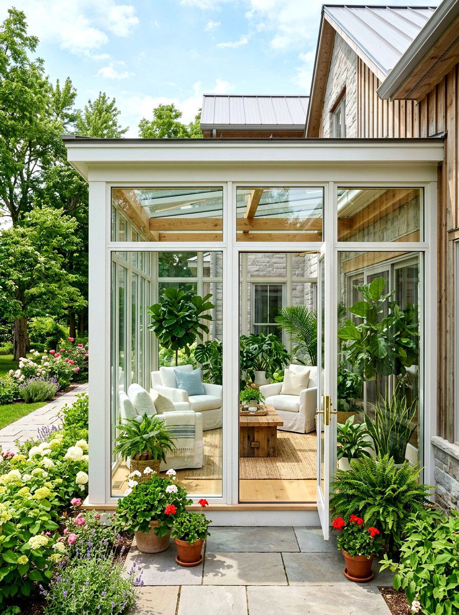 Glass Enclosed Front Porch - 30 covered front porch ideas