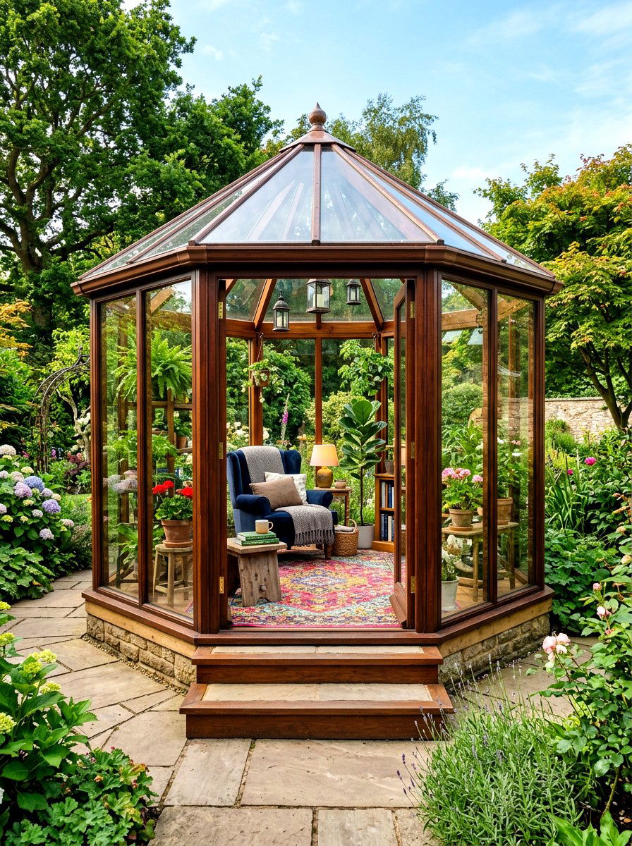 Glass Enclosed Octagon Gazebo - 30 octagon gazebo ideas