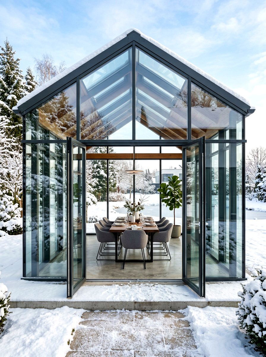 Glass Enclosed Pavilion - 30 porch pavilion ideas