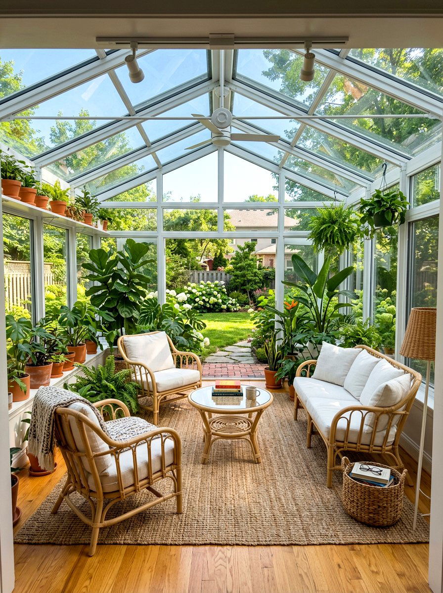 Glass Enclosed Reading Sunporch - 30 reading corner ideas