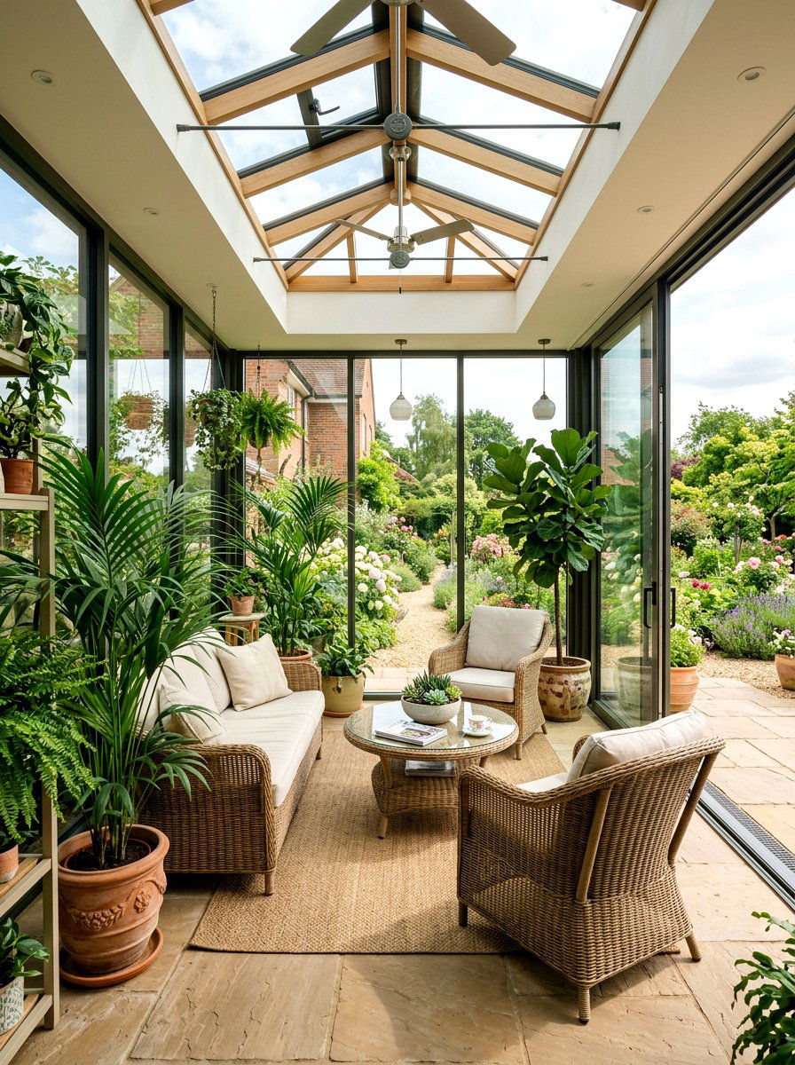 Glass Enclosed Sunroom - 30 boutique hotel patio ideas