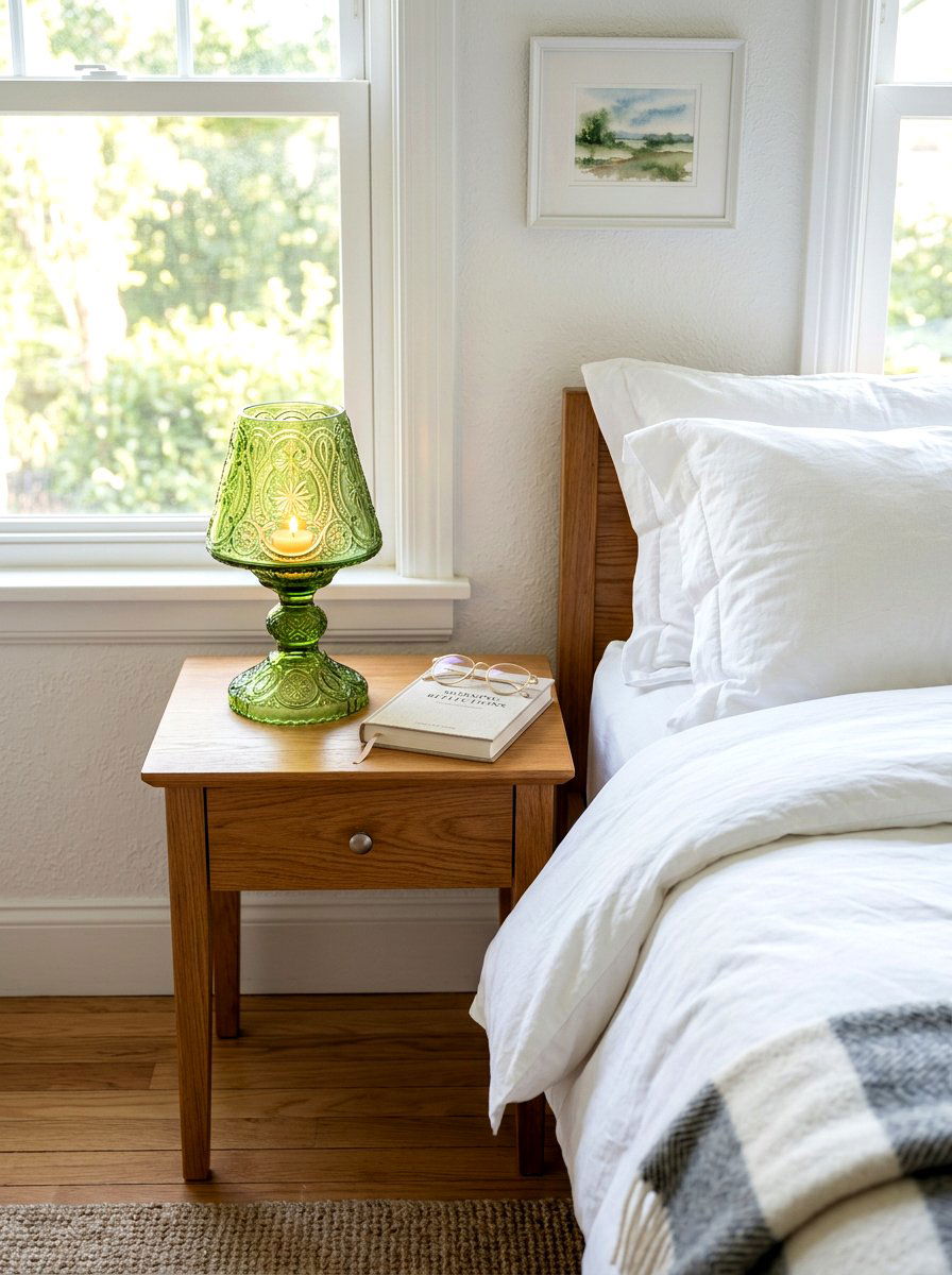 Glass Fairy Lamp - 30 thrifted decor styling ideas