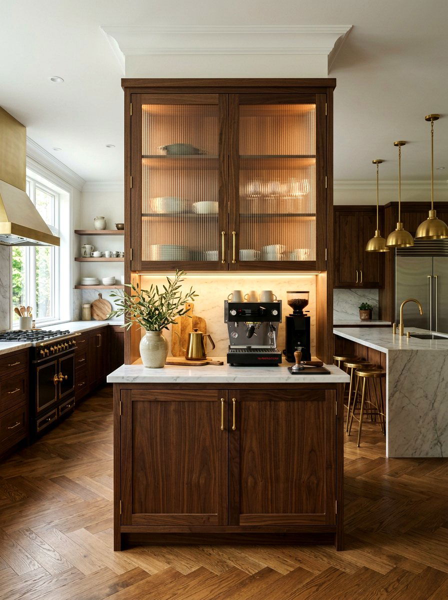 Glass Front Appliance Garage - 30 appliance garage coffee station ideas