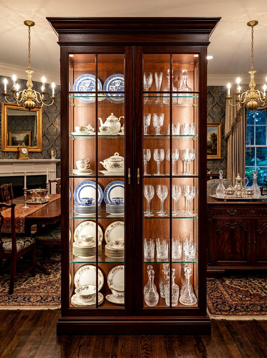 Glass Front Cabinet - 30 dish display ideas
