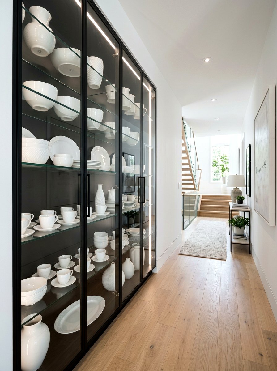 Glass Front Cabinet - 30 vintage china display ideas