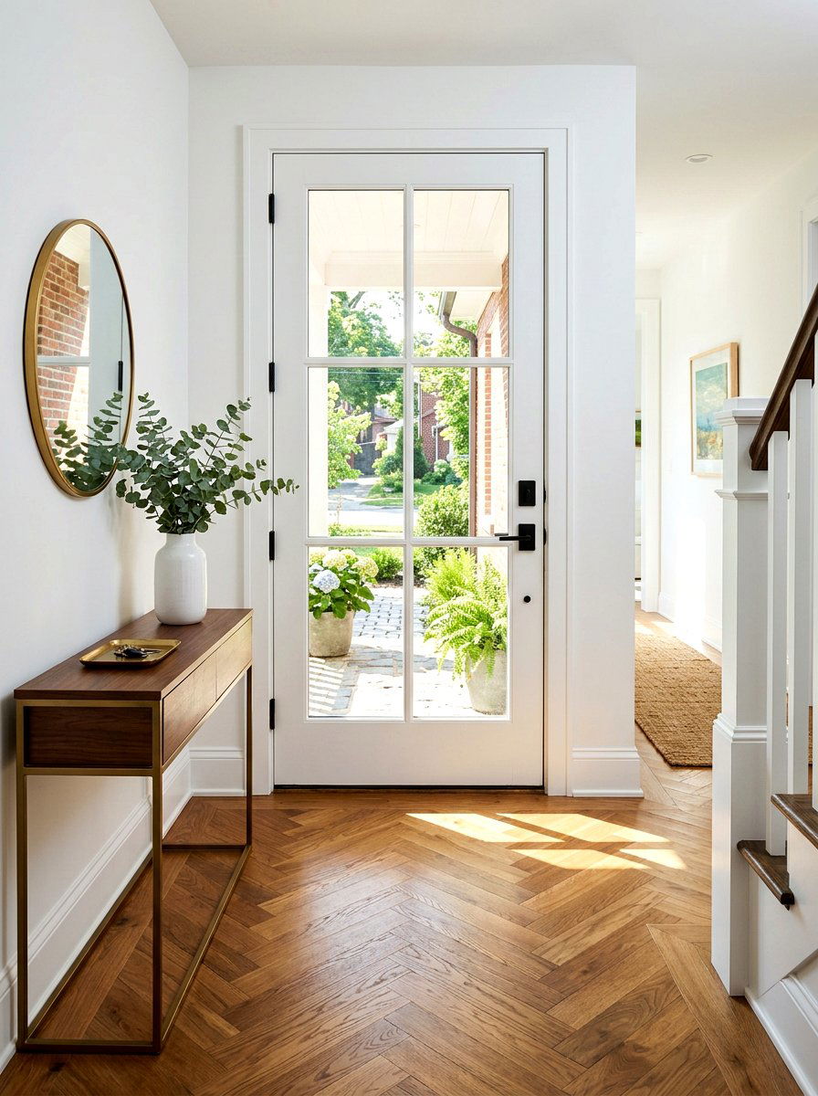 Glass Front Front Door - 30 front hallway decor ideas