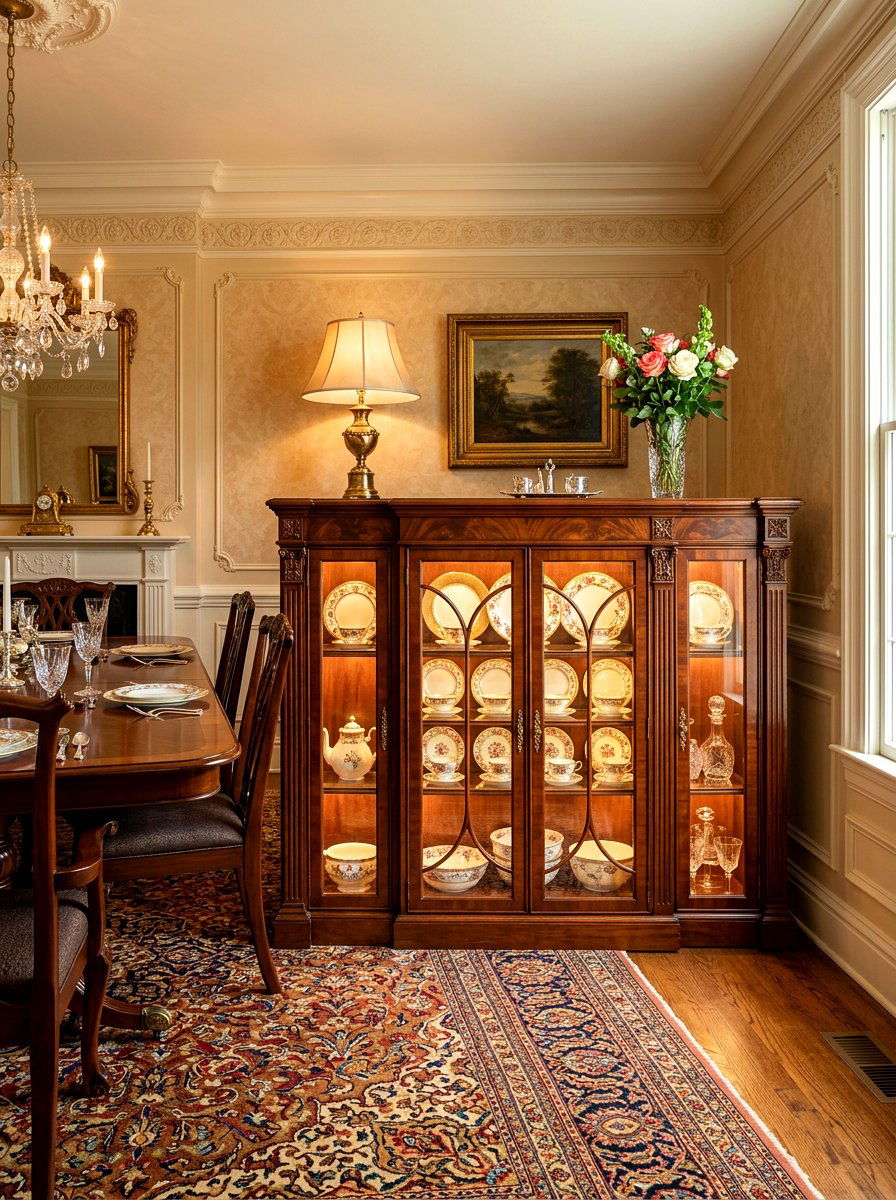 Glass Front Sideboard - 30 sideboard dining room ideas