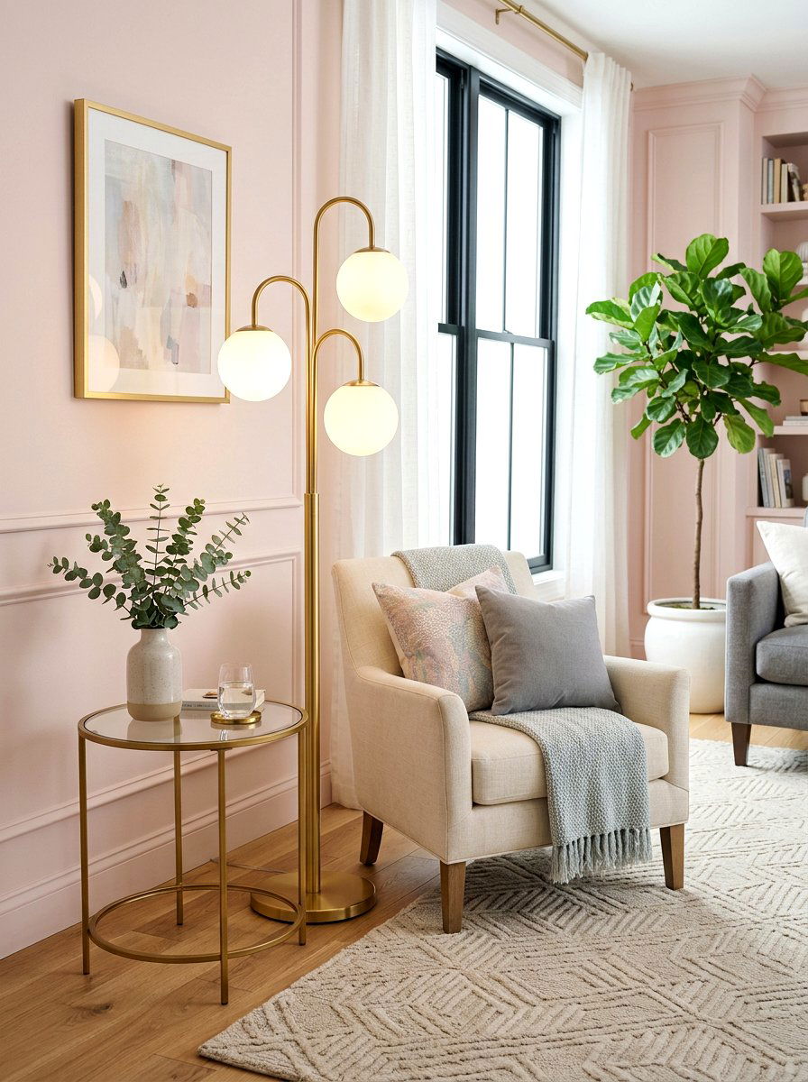 Glass Globe Floor Lamp - 30 floor lamp corner ideas
