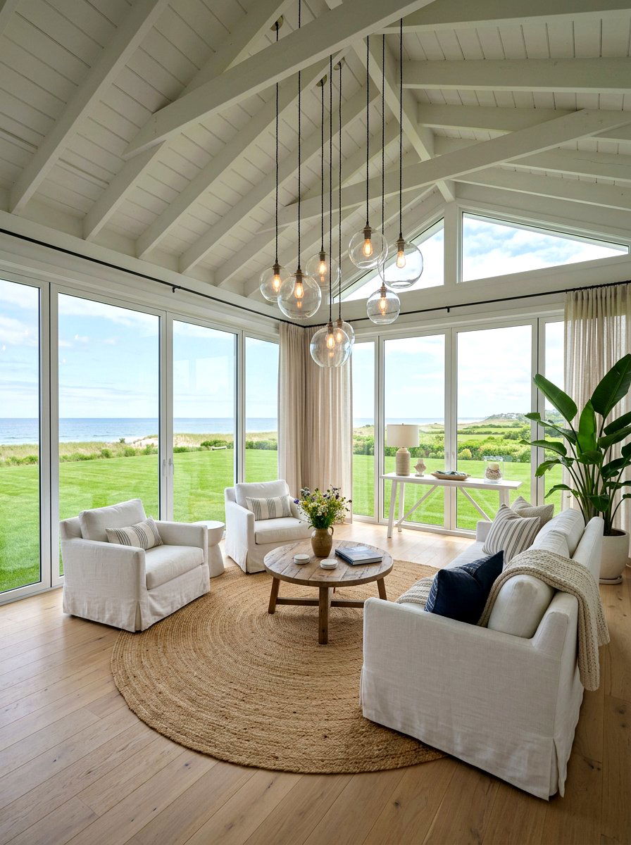 Glass Globe Pendant - 30 sunroom lighting ideas