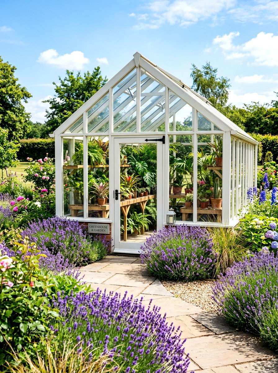 Glass Greenhouse Shed - 30 garden shed ideas