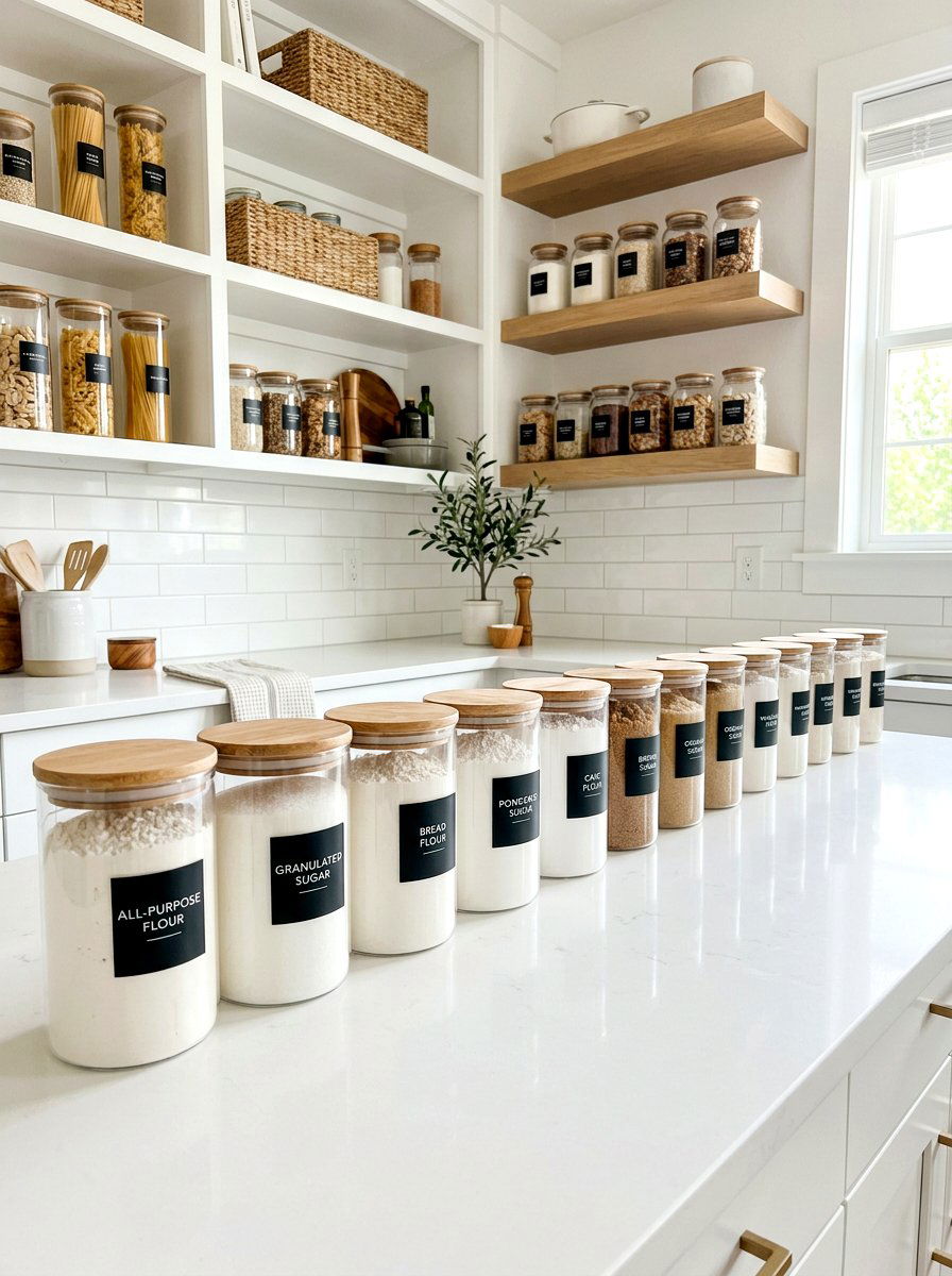 Glass Jar Kitchen - 30 bakery style kitchen ideas