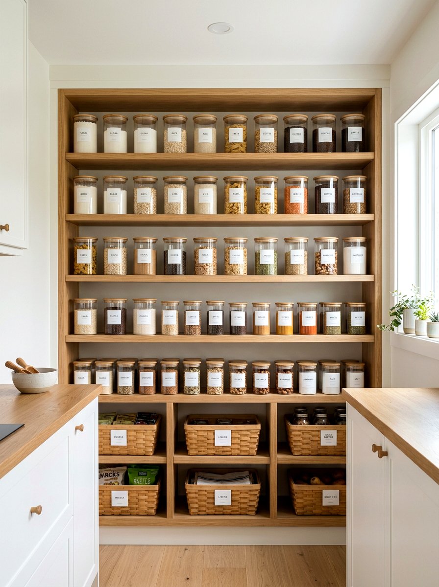 Glass Jar Storage - 30 refill station pantry ideas