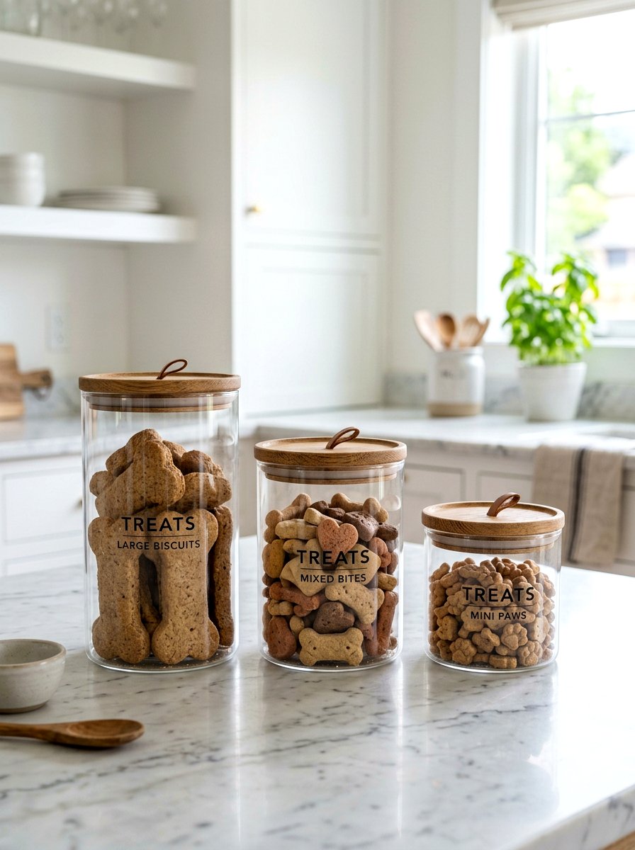 Glass Jars For Dog Treats - 30 organizing pet supplies ideas