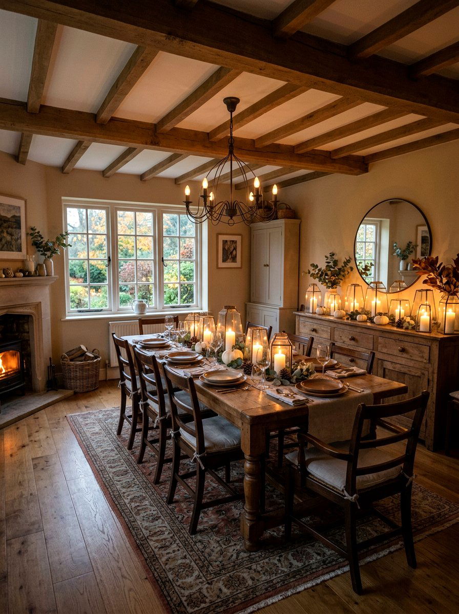 Glass Lantern Dining Room Ideas - 30 candlelit dining room ideas