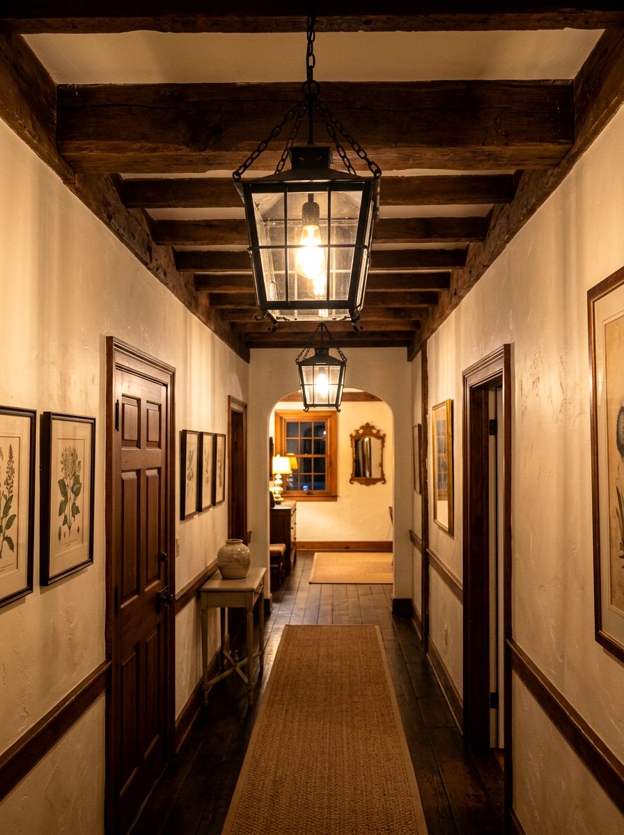 Glass Lantern Light - 30 spring hallway refresh ideas