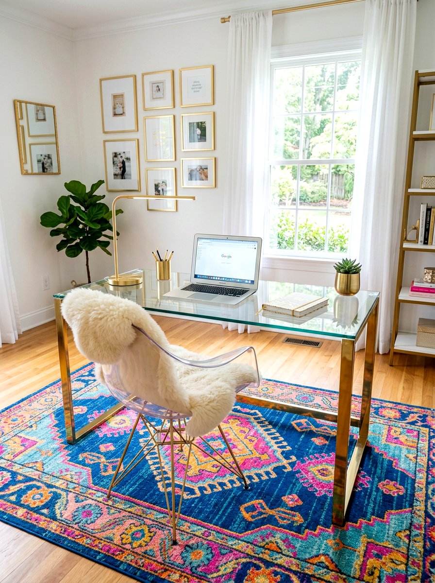 Glass Modern Study Desk - 30 teen bedroom desk ideas