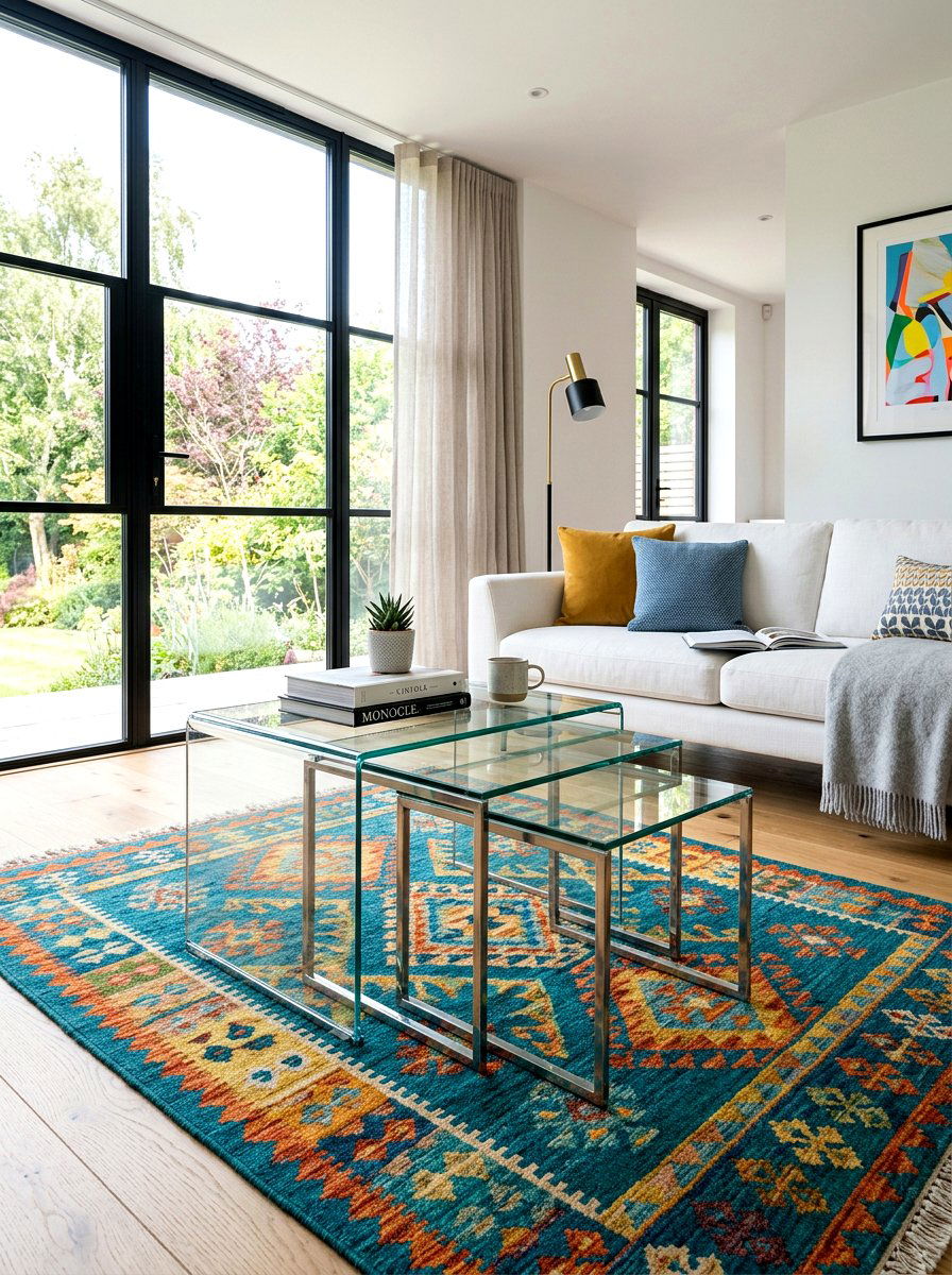 Glass Nesting Table - 30 nesting table ideas