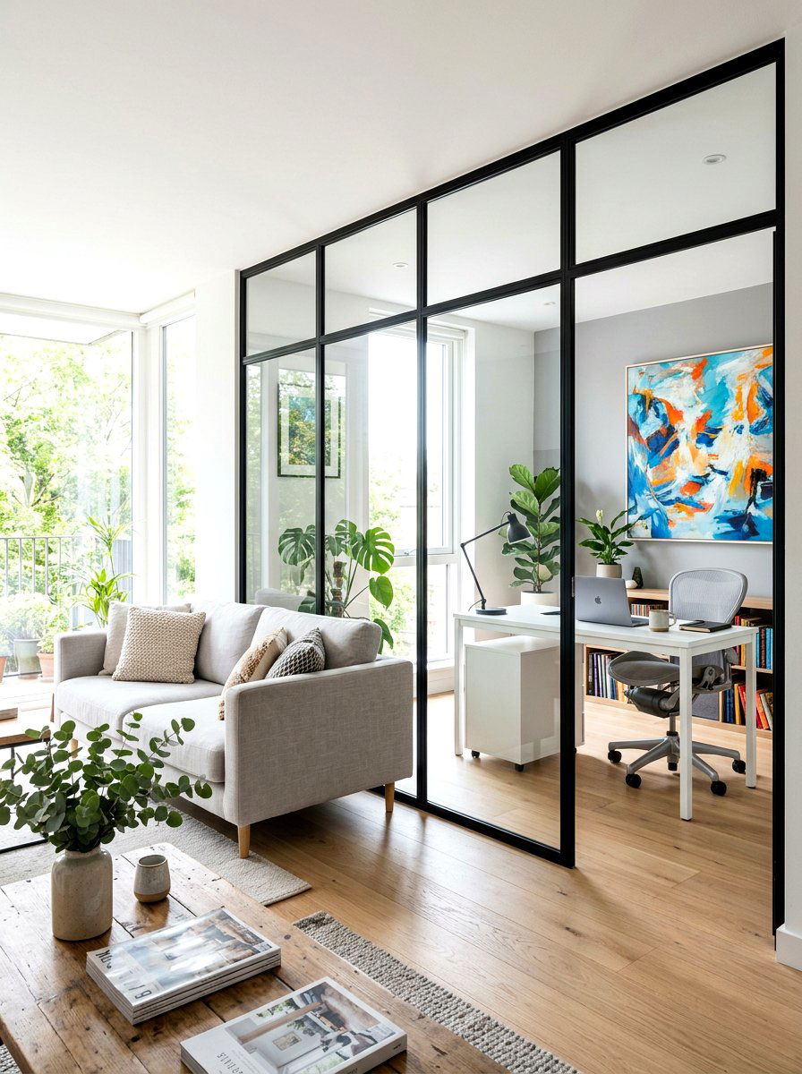 Glass Office Partition - 30 quiet work room ideas