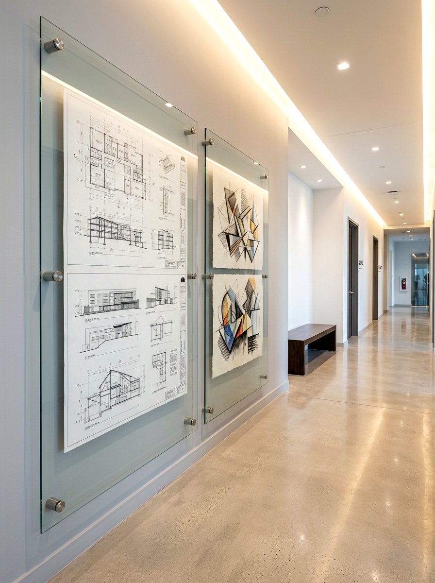 Glass Panel Art Wall - 30 kids art display ideas