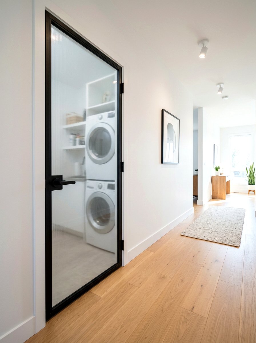 Glass Panel Door - 30 small utility room ideas