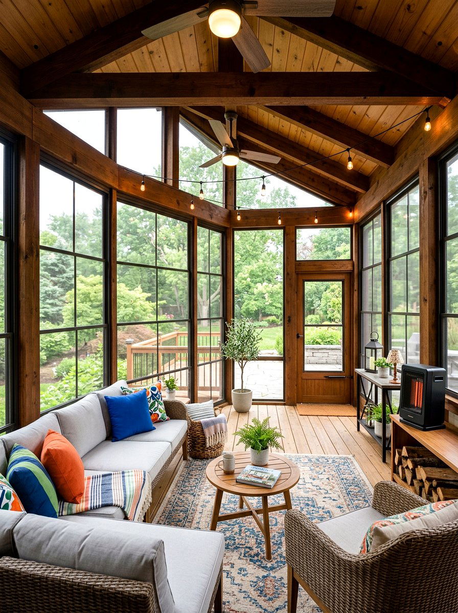 Glass Panel Screened Porch - 30 screened porch ideas