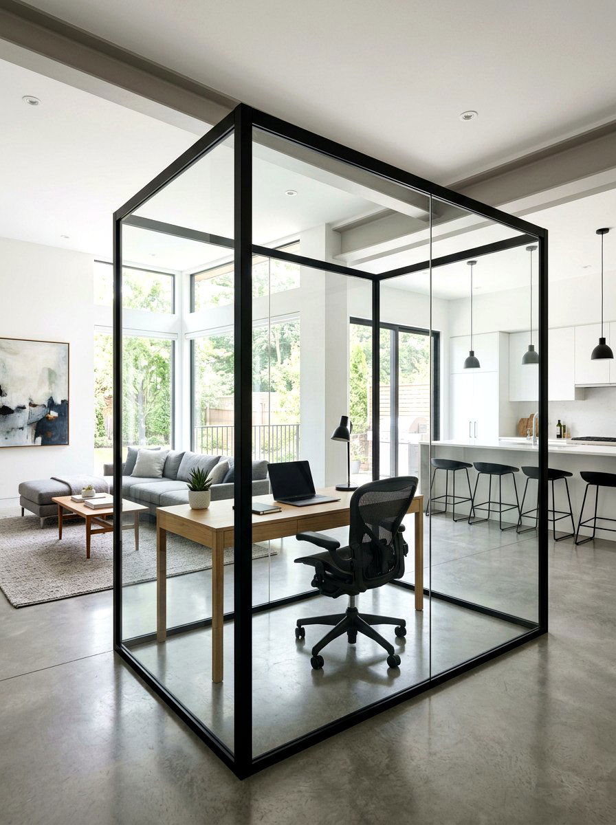 Glass Partition Office - 30 home office ideas