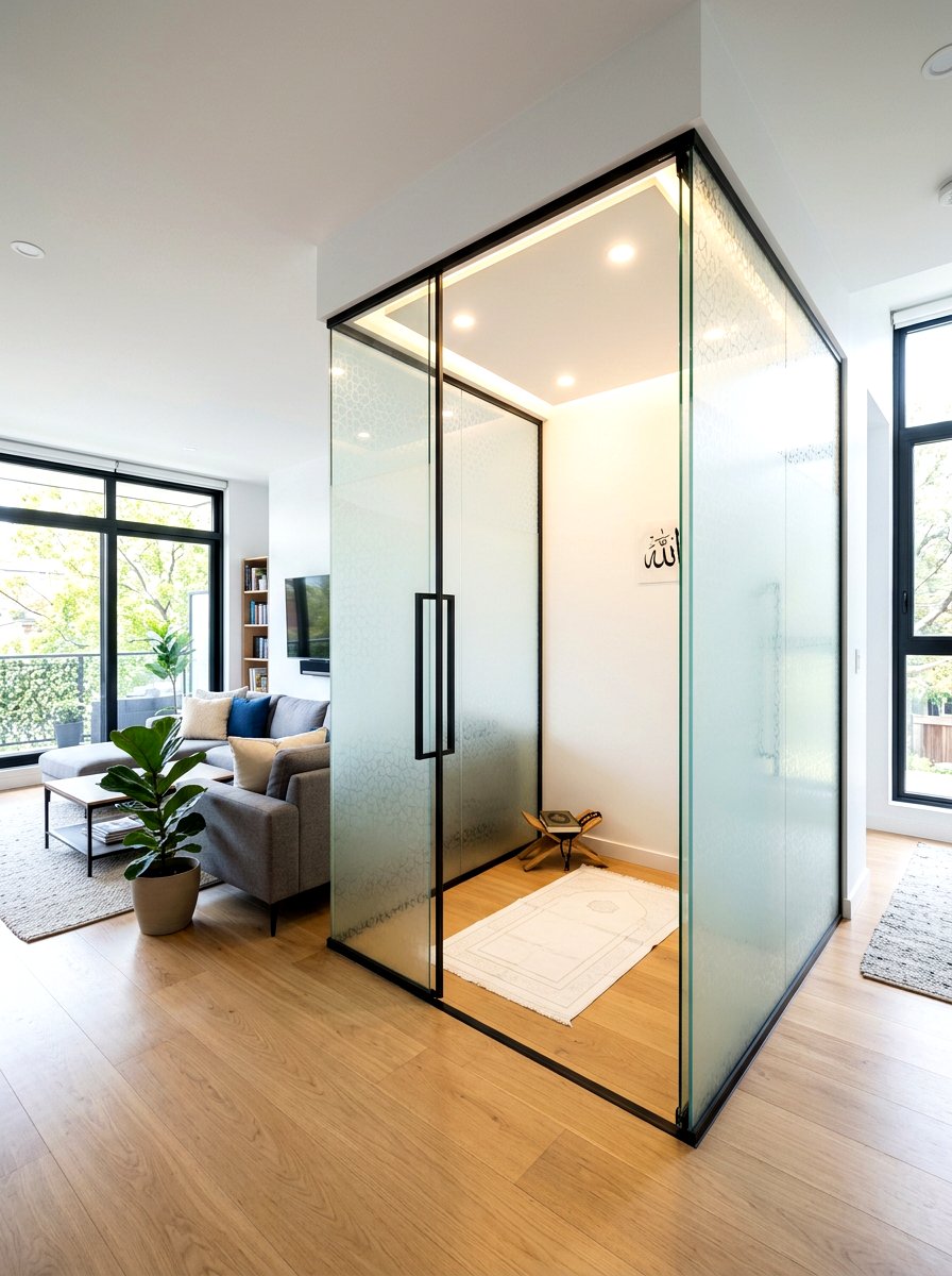 Glass Partition Prayer Space - 30 prayer room ideas
