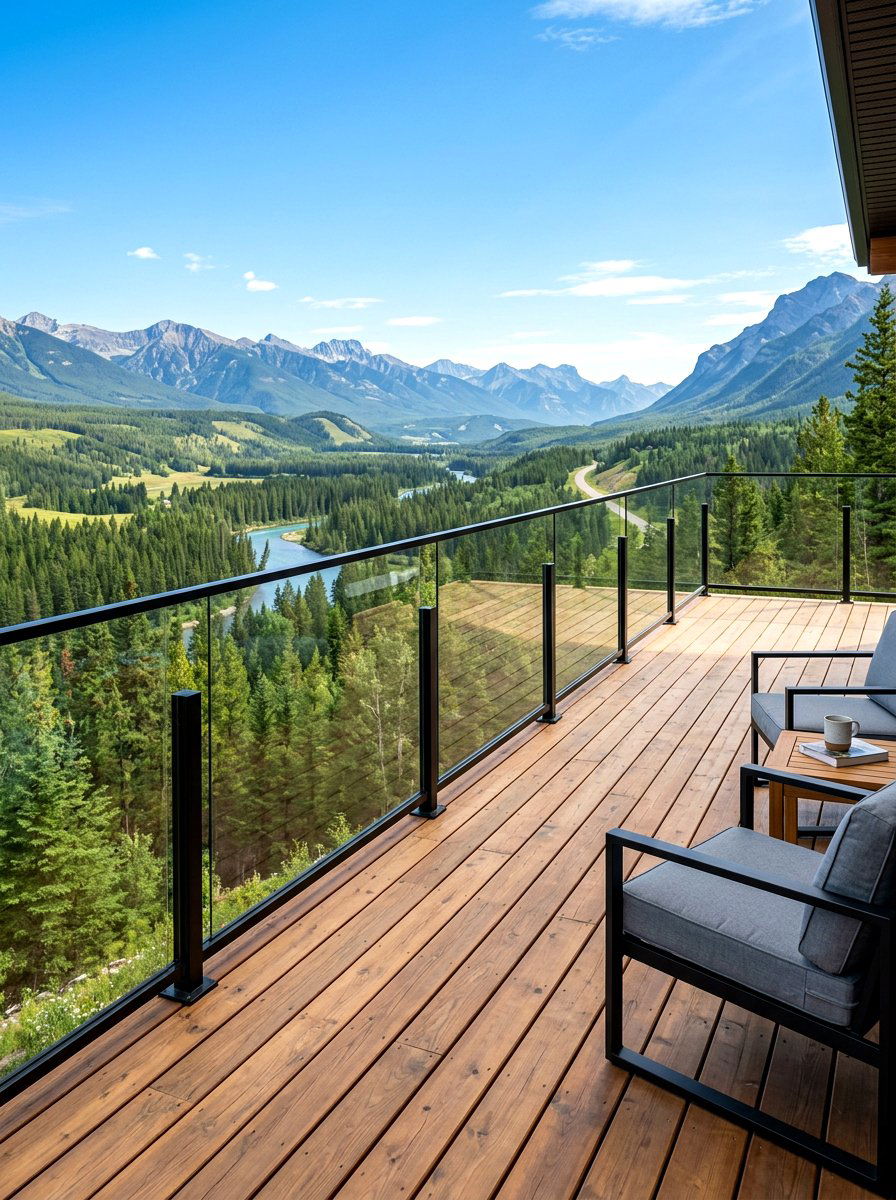Glass Railing Deck - 30 modern deck ideas