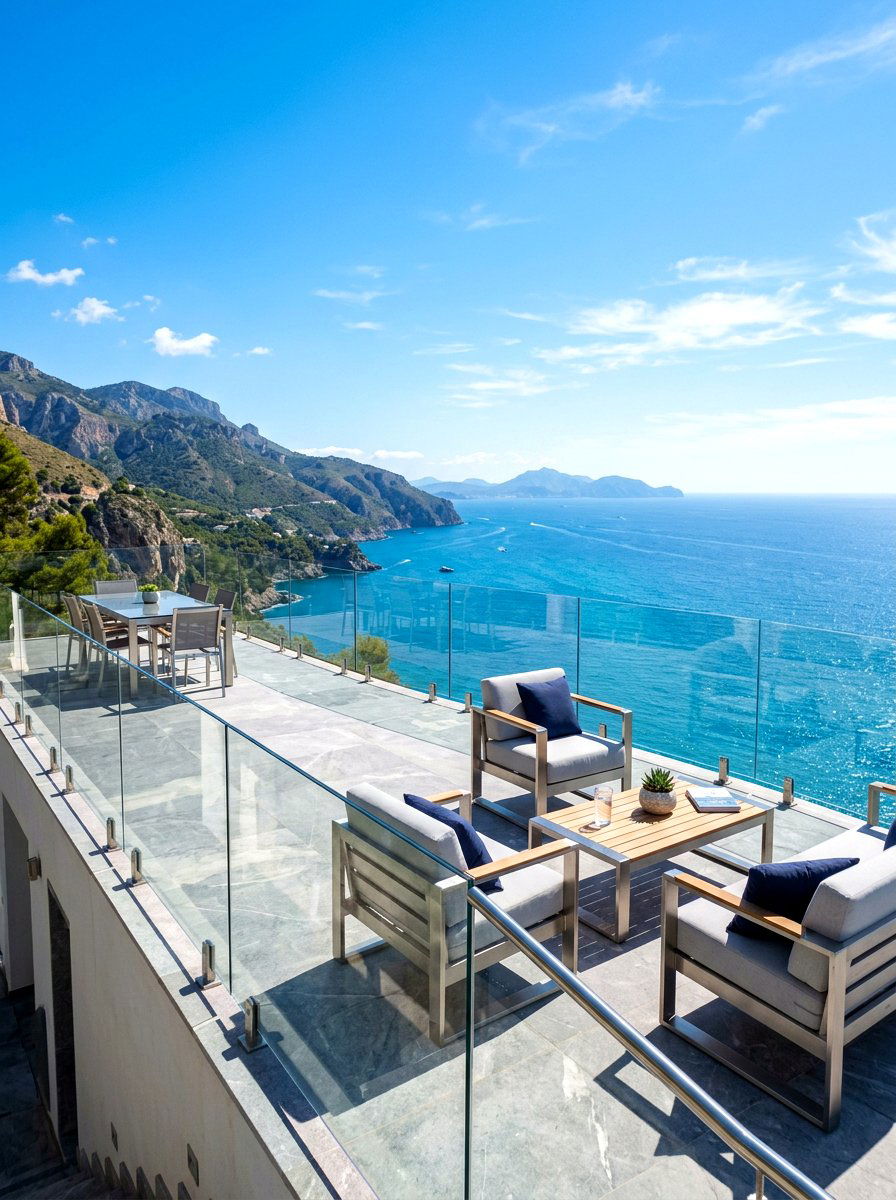 Glass Railing Patio - 30 patio dining ideas