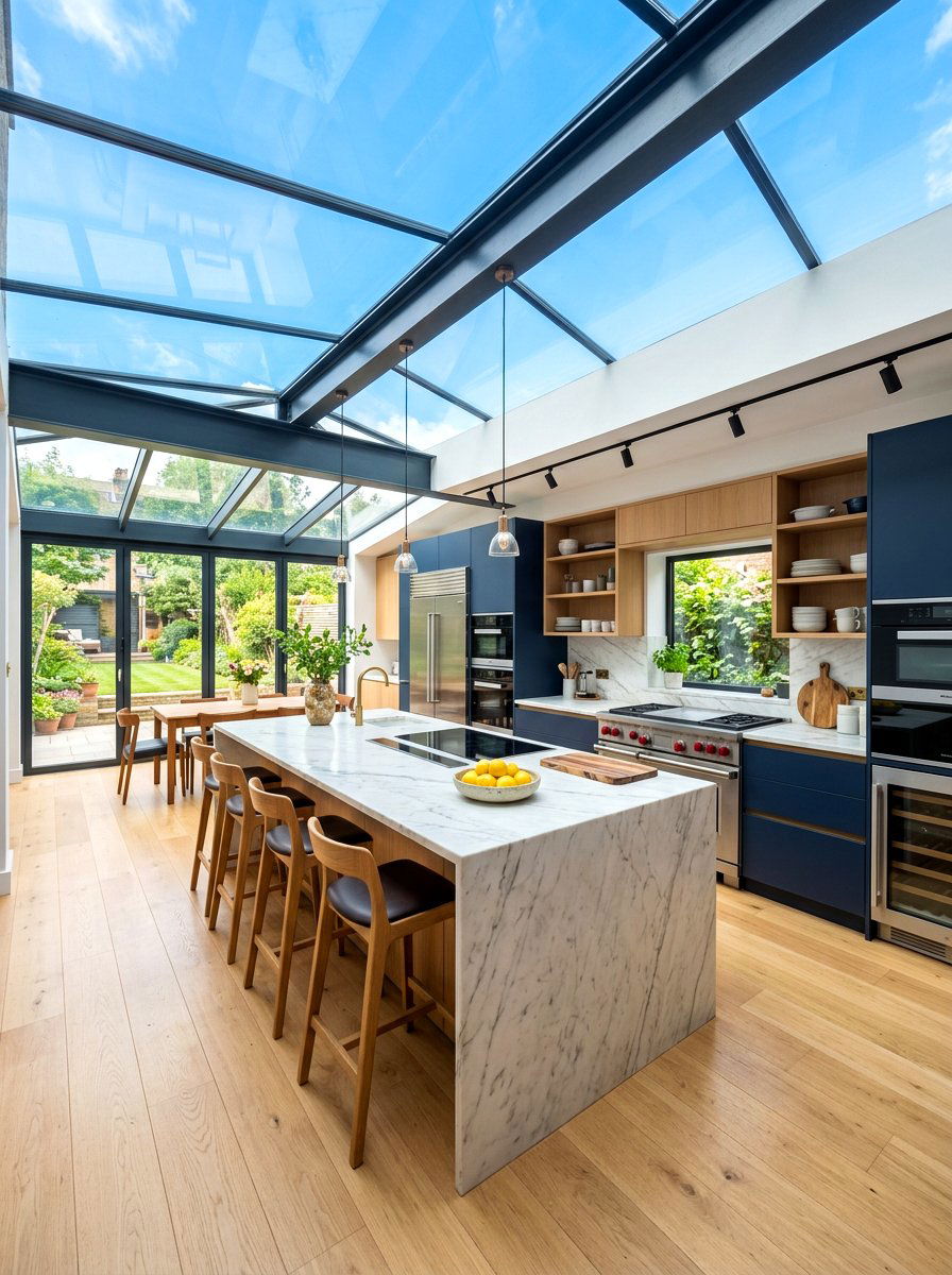 Glass Roof Extension - 30 glass room addition ideas