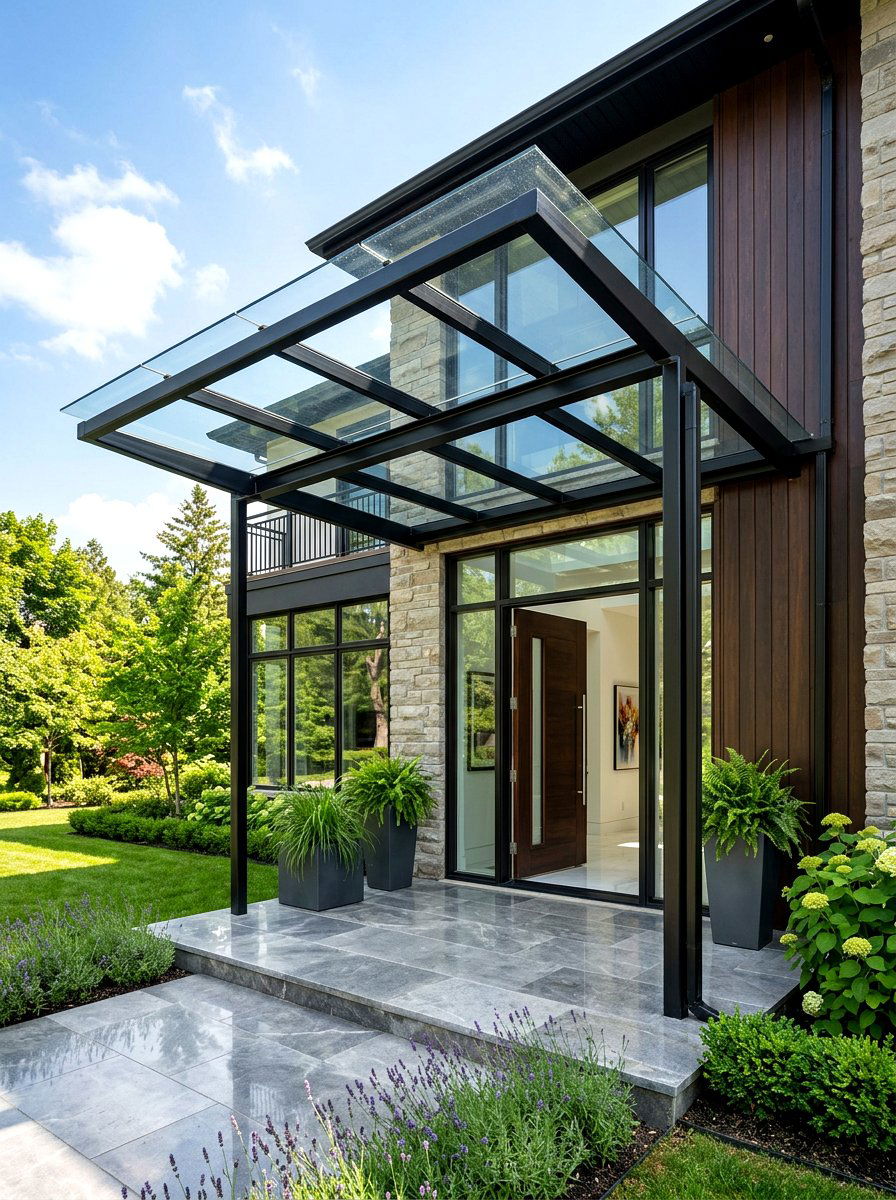 Glass Roof Portico - 30 portico ideas