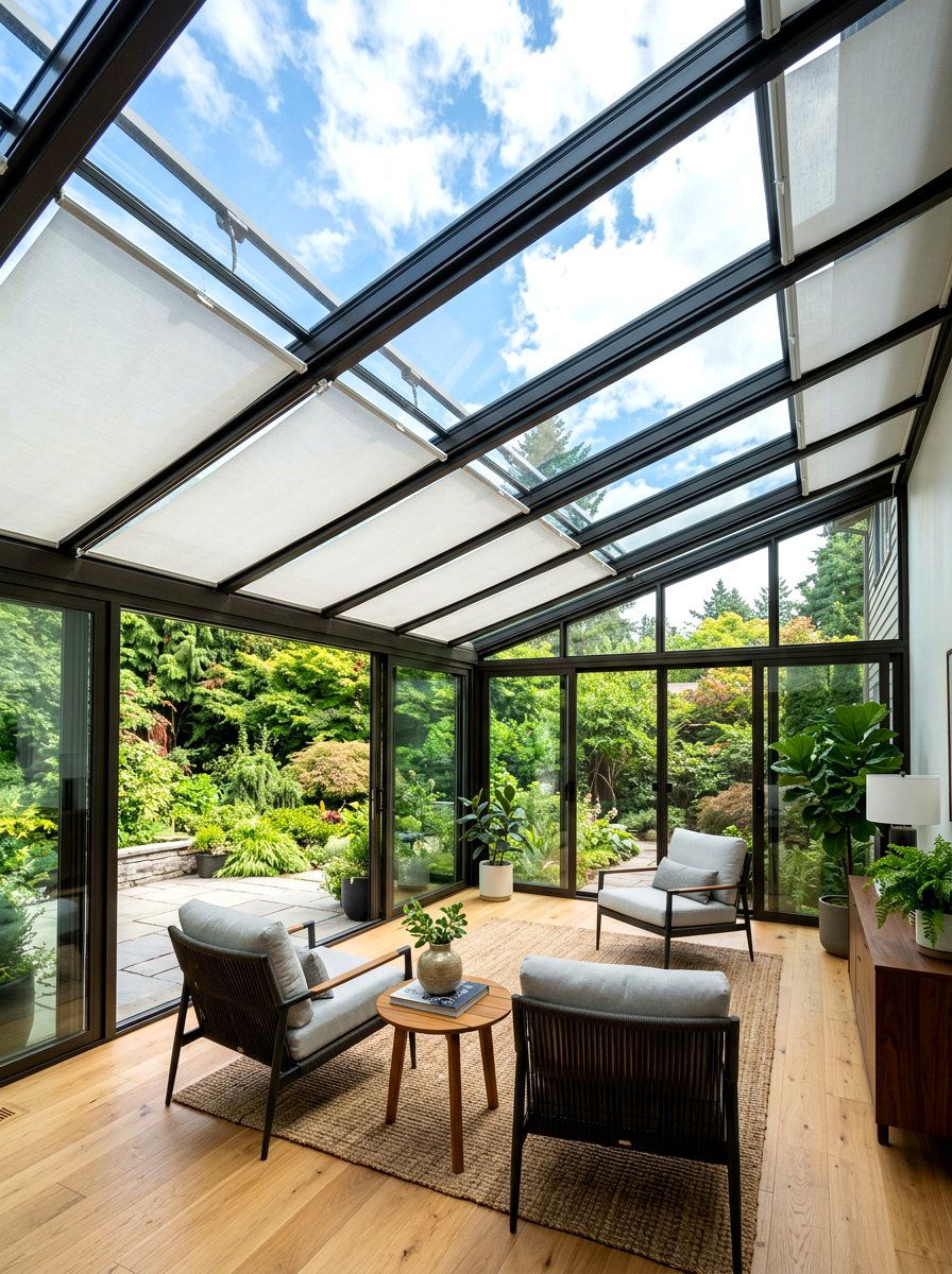 Glass Roof Sunroom - 30 bright sunroom ideas