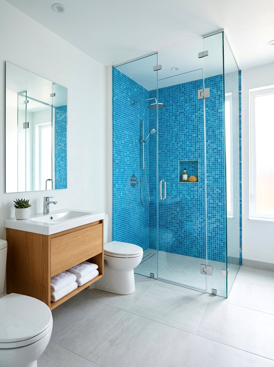 Glass Shower Enclosure - 30 mini spa room ideas