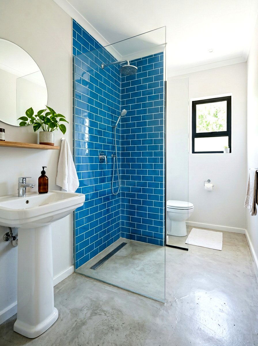 Glass Shower Panel - 30 small bathroom ideas