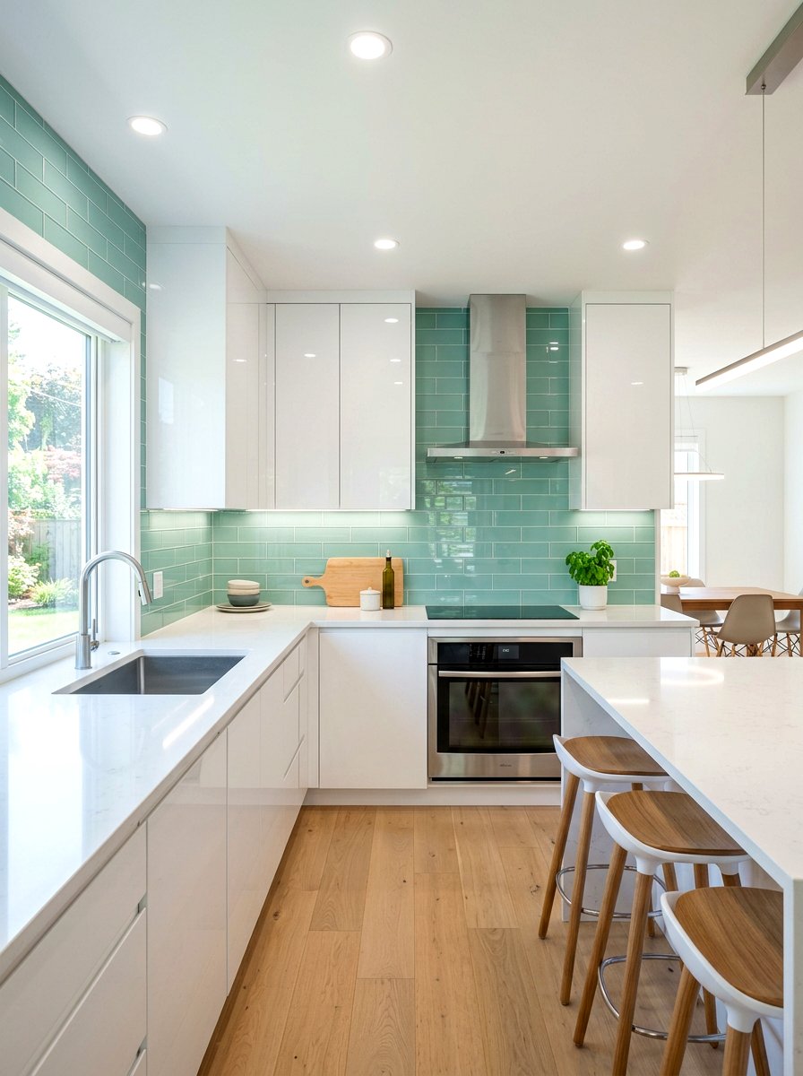 Glass Subway Tile Kitchen - 30 subway tile kitchen ideas