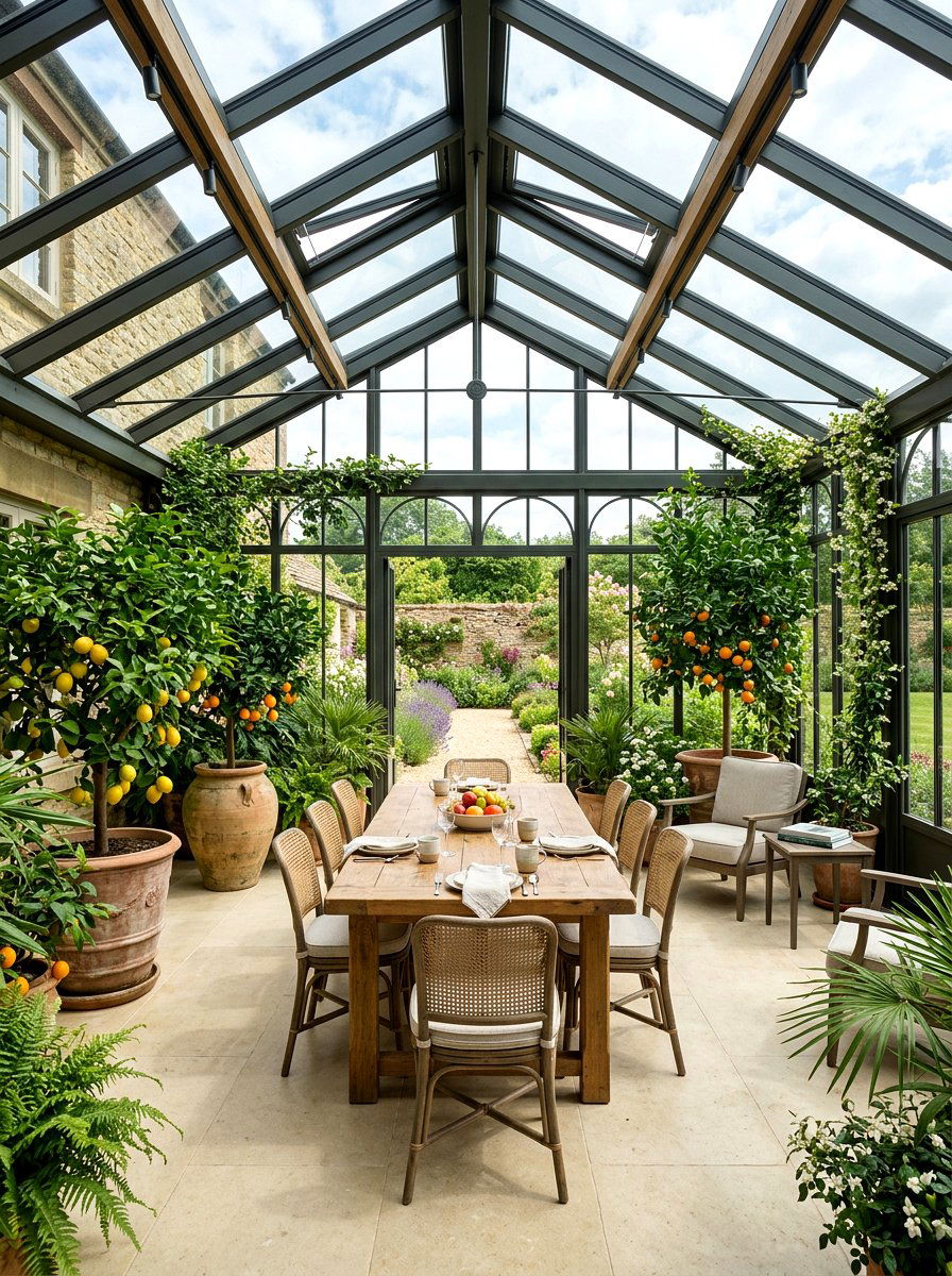 Glass Sunroom - 30 modern greenhouse ideas