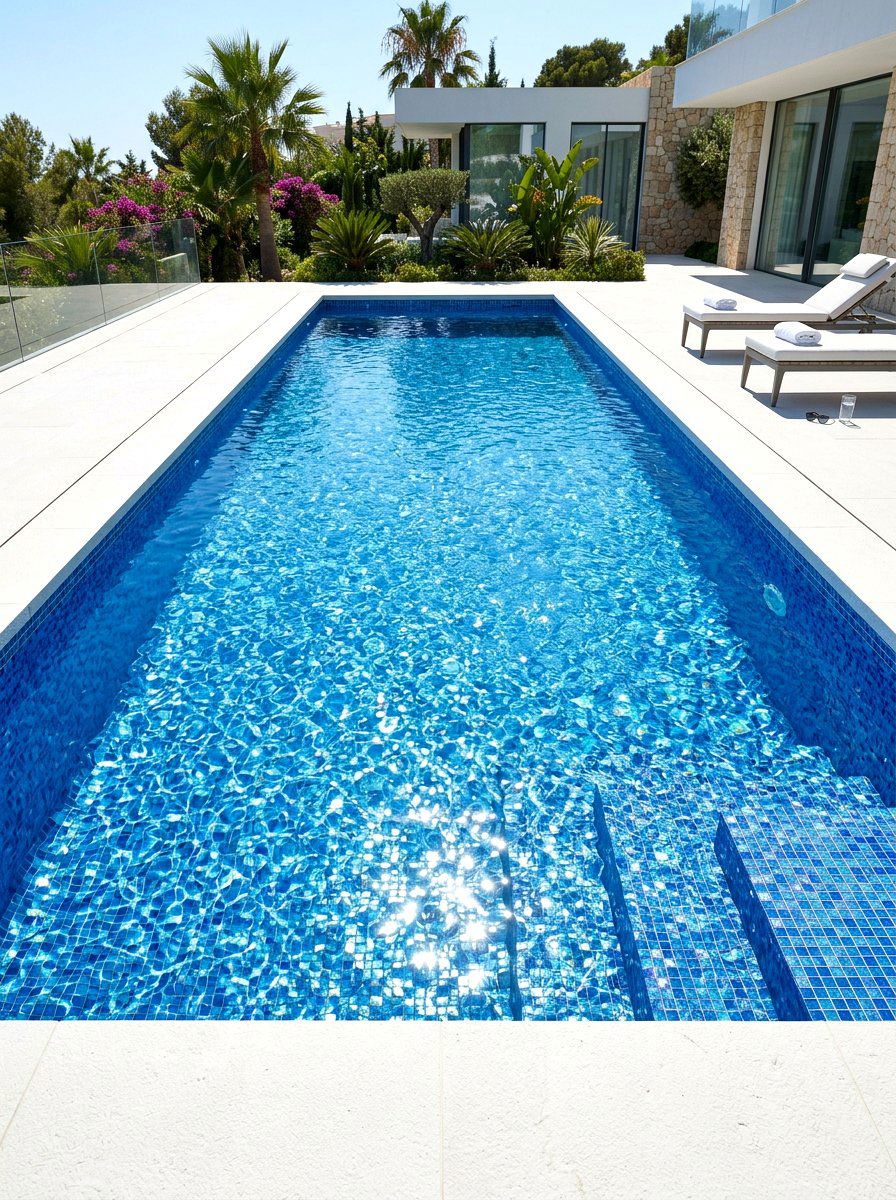 Glass Tile Pool - 30 luxury pool ideas